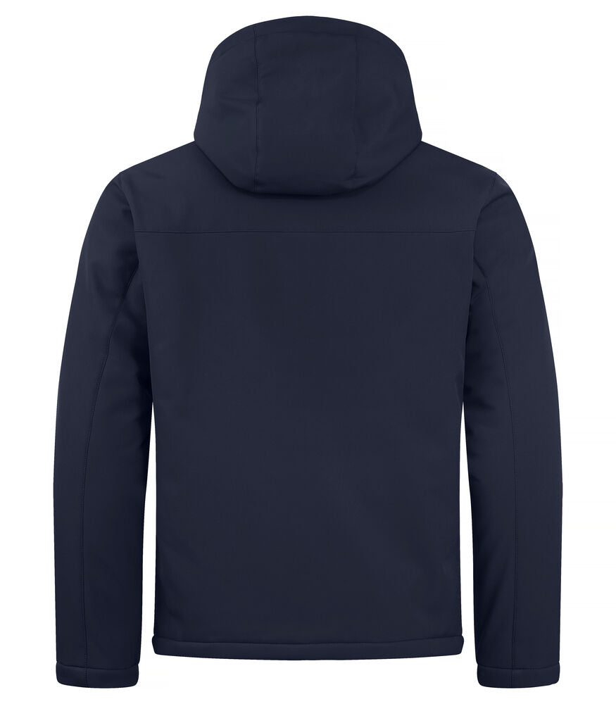 Clique Padded Hoody Softshell Jacket Heren dark navy achterkant