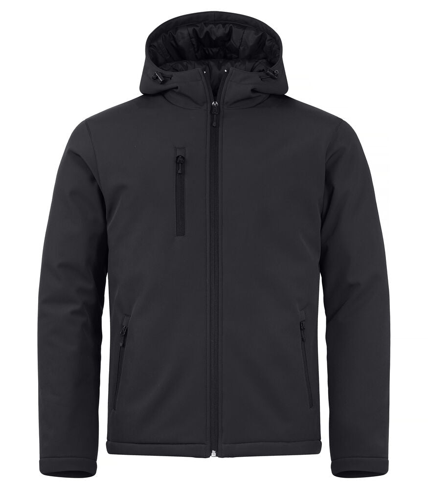 Clique Padded Hoody Softshell Jacket Heren zwart