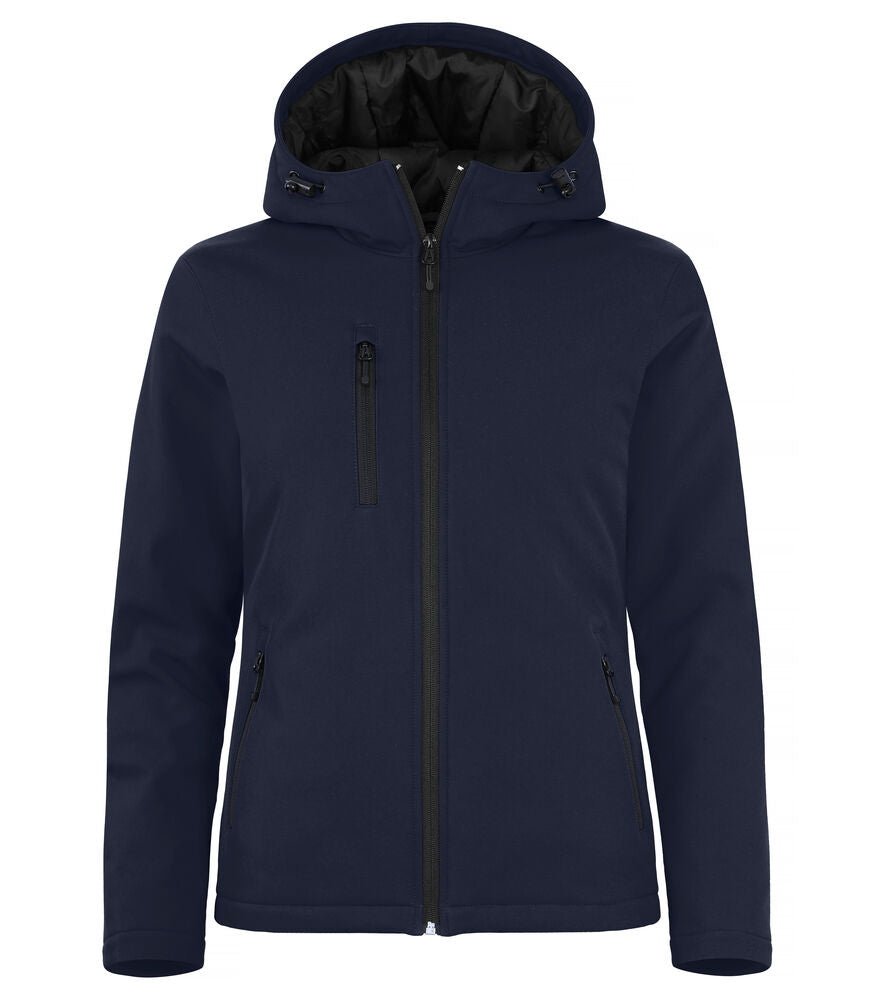 Clique Padded Hoody Softshell Jacket Dames dark navy