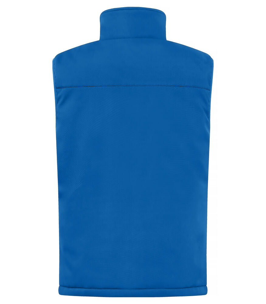 Clique Padded Softshell Vest Heren kobalt achterkant