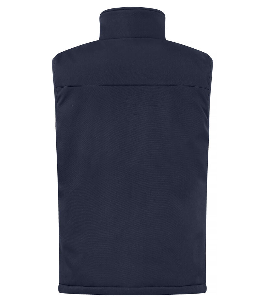 Clique Padded Softshell Vest Heren dark navy achterkant