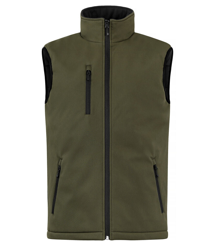 Clique Padded Softshell Vest Heren mistgroen