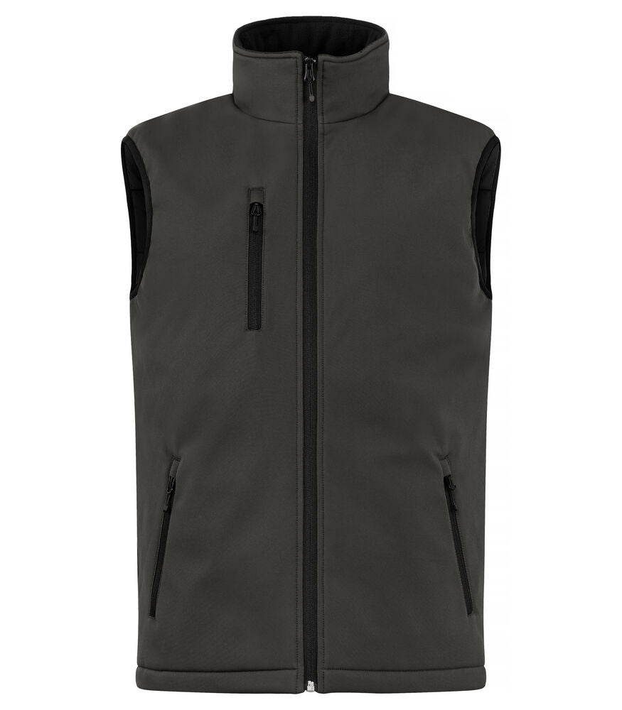 Clique Padded Softshell Vest Heren donkergrijs