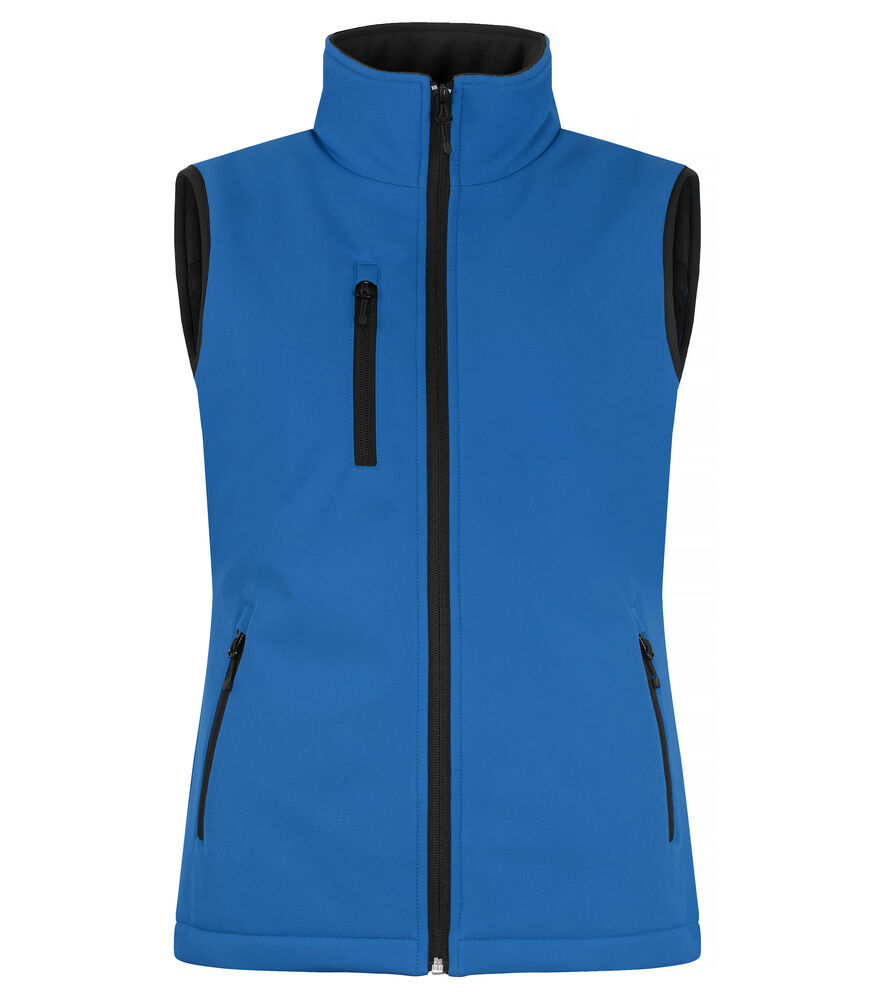 Clique Padded Softshell Vest Dames kobalt