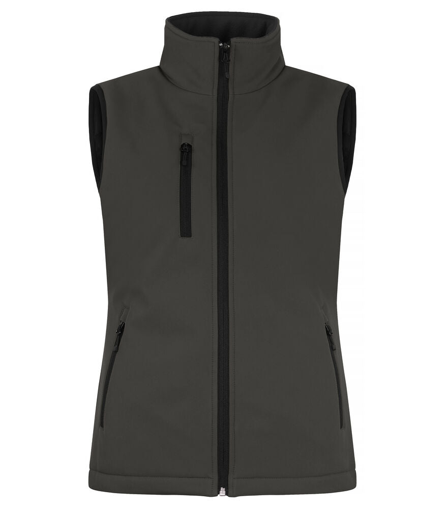 Clique Padded Softshell Vest Dames donkergrijs