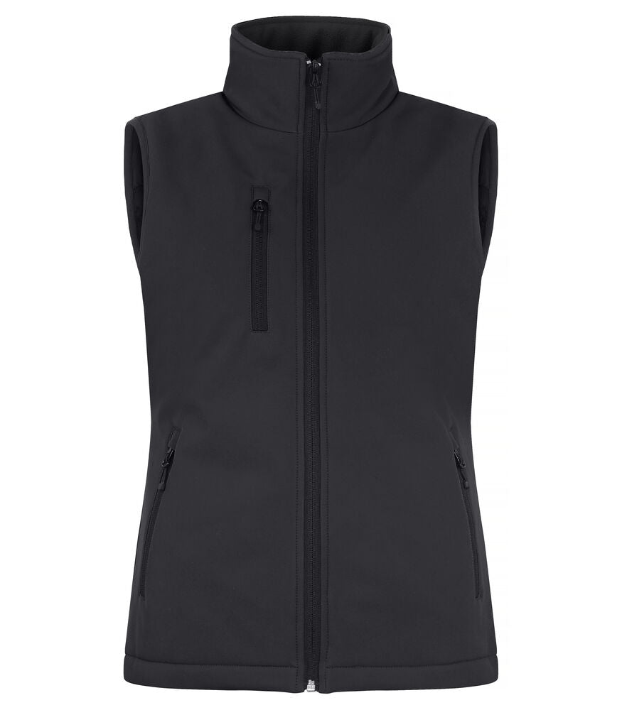Clique Padded Softshell Vest Dames zwart