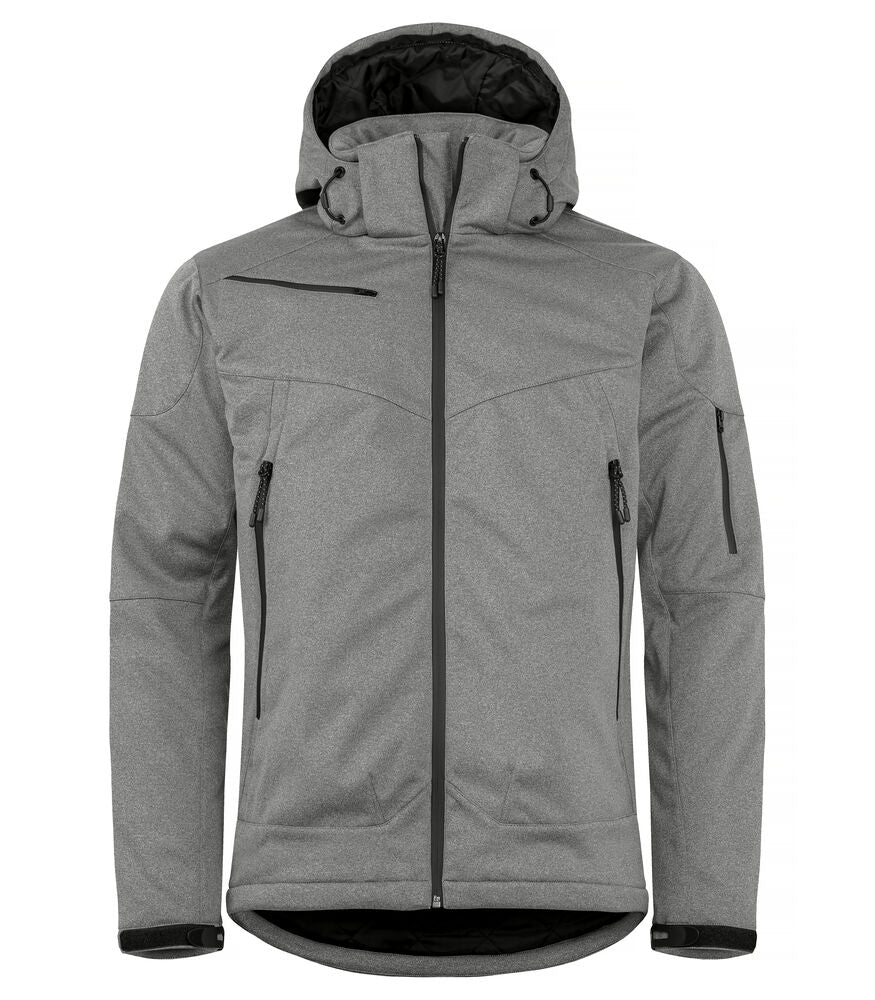 Clique Grayland Jacket Heren antraciet melange