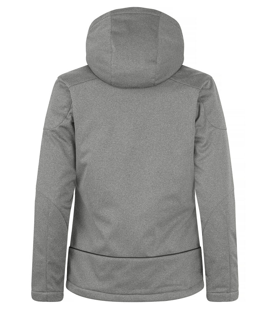 Clique Grayland Jacket Dames antraciet melange achterkant