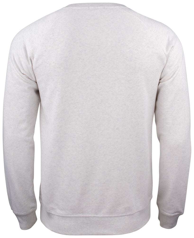 Clique Premium OC Roundneck Heren nature melange achterkant