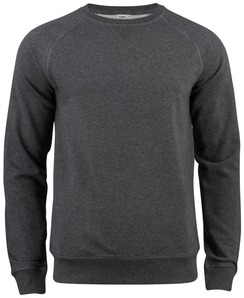 Clique Premium OC Roundneck Heren antraciet melange