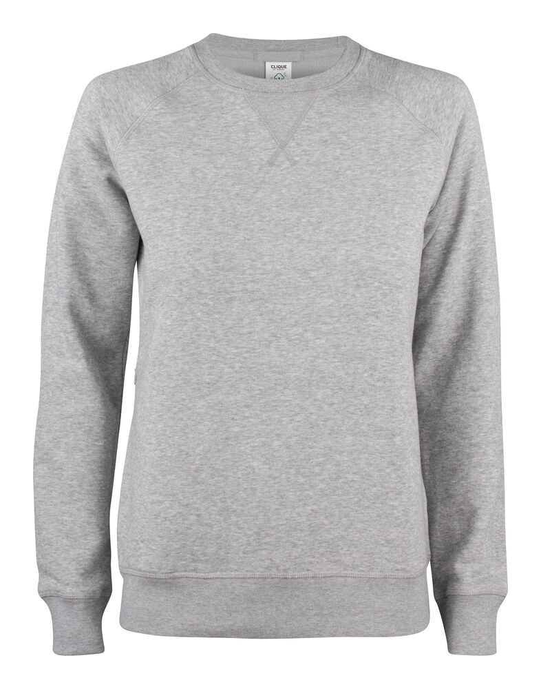 Clique Premium OC Roundneck Dames grijsmelange
