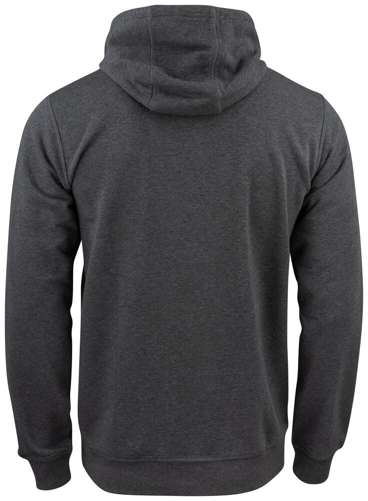 Clique Premium OC Hoody Heren antraciet melange achterkant
