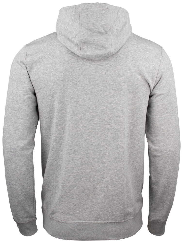Clique Premium OC Hoody Heren grijsmelange achterkant
