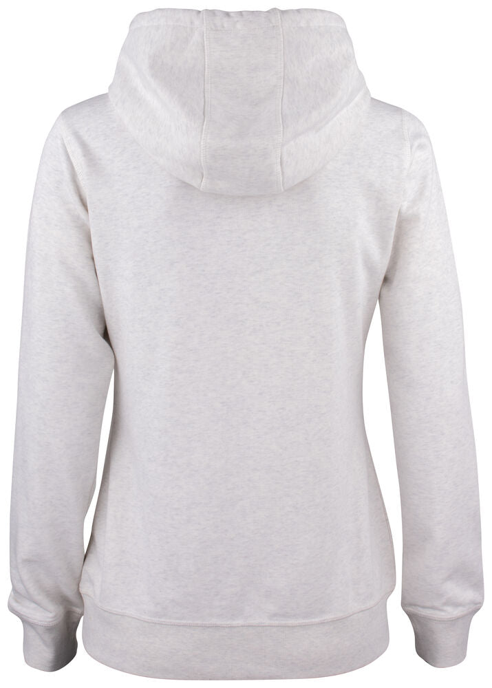 Clique Premium OC Hoody Dames nature melange achterkant