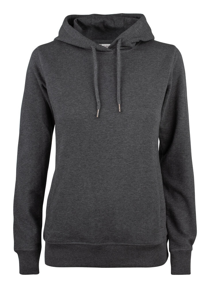 Clique Premium OC Hoody Dames antraciet melange