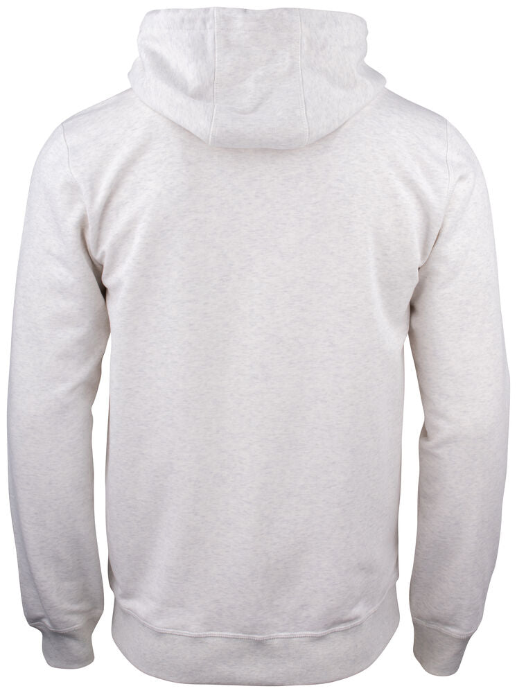 Clique Premium OC Hoody FZ Heren nature melange achterkant