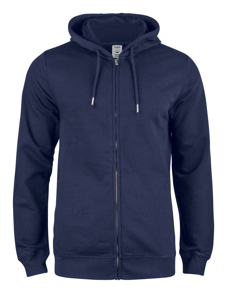 Clique Premium OC Hoody FZ Heren dark navy