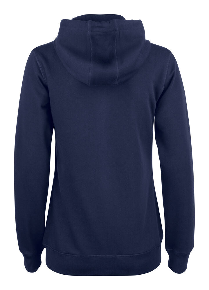 Clique Premium OC Hoody FZ Dames dark navy achterkant