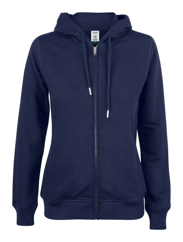 Clique Premium OC Hoody FZ Dames dark navy