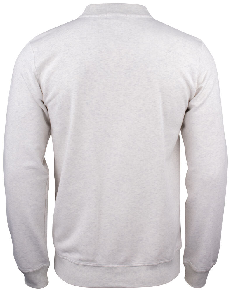 Clique Premium OC Cardigan Heren nature melange achterkant