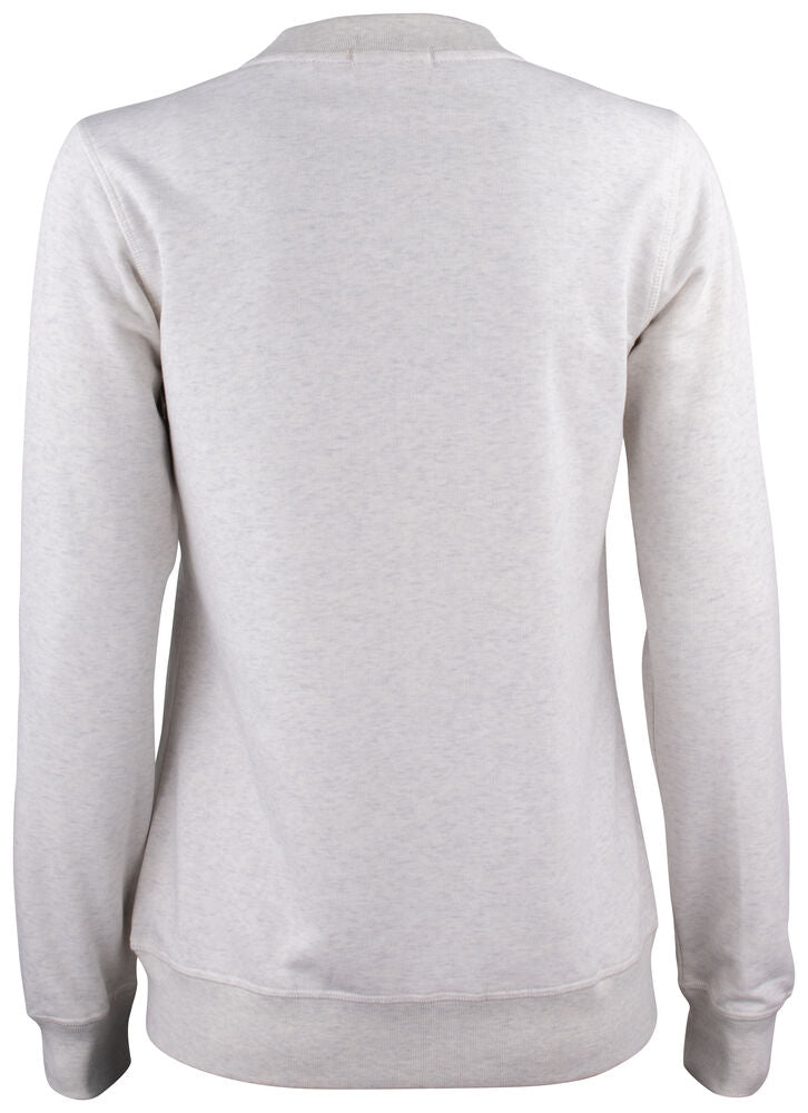 Clique Premium OC Cardigan Dames nature melange achterkant