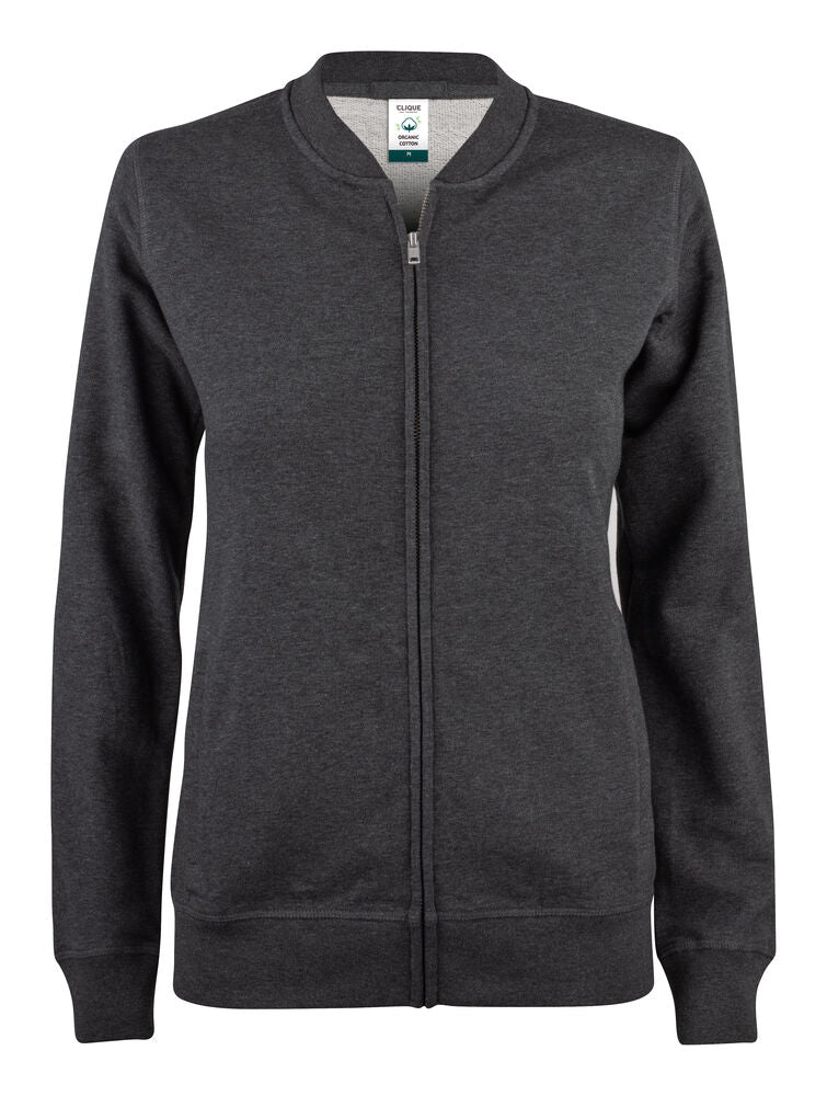 Clique Premium OC Cardigan Dames antraciet melange
