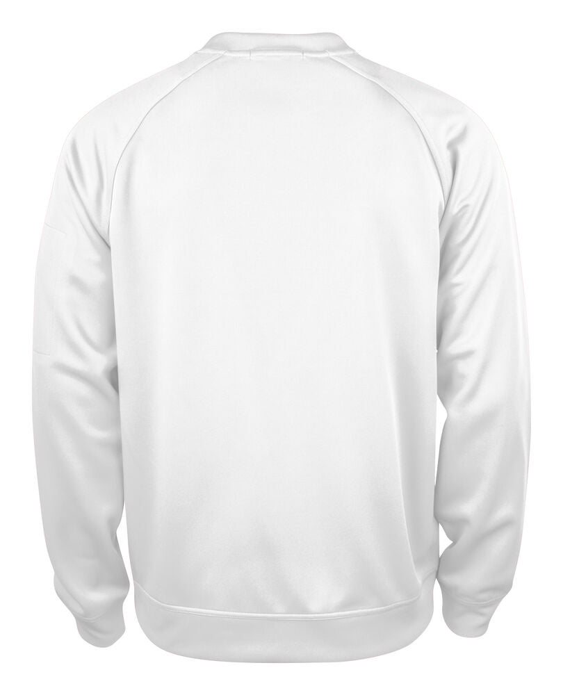 Clique Basic Active Roundneck wit achterkant
