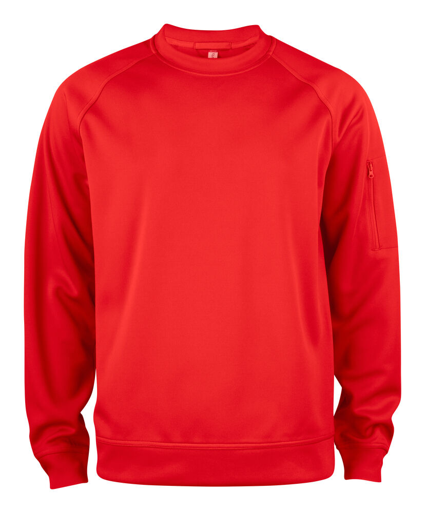 Clique Basic Active Roundneck rood