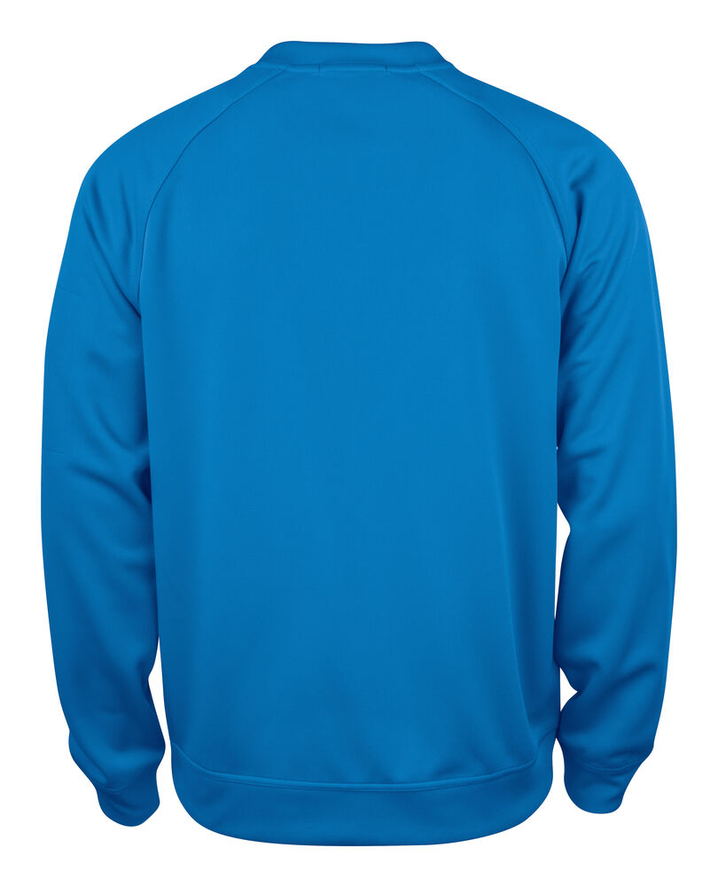 Clique Basic Active Roundneck kobalt achterkant