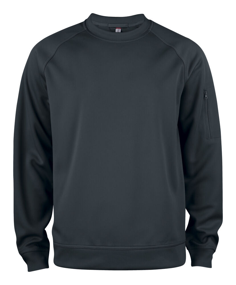 Clique Basic Active Roundneck zwart