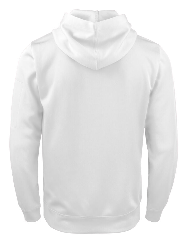 Clique Basic Active Hoody wit achterkant