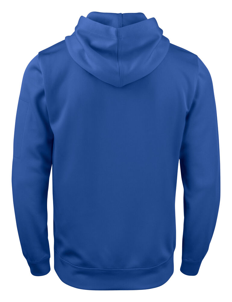 Clique Basic Active Hoody kobalt achterkant