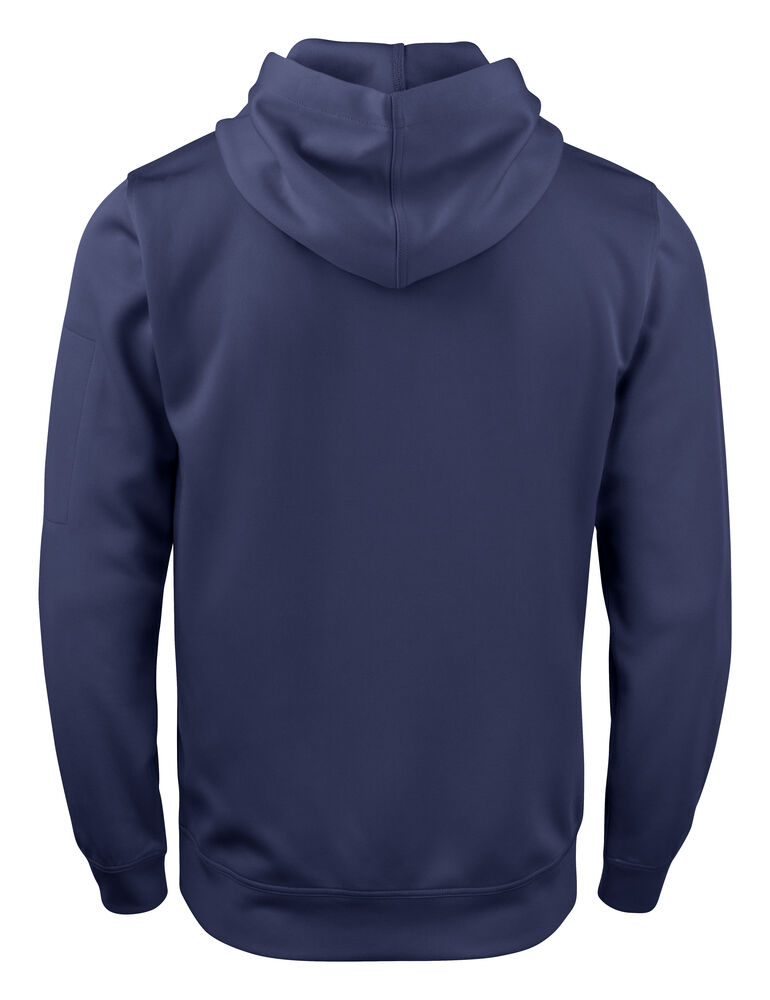 Clique Basic Active Hoody dark navy achterkant