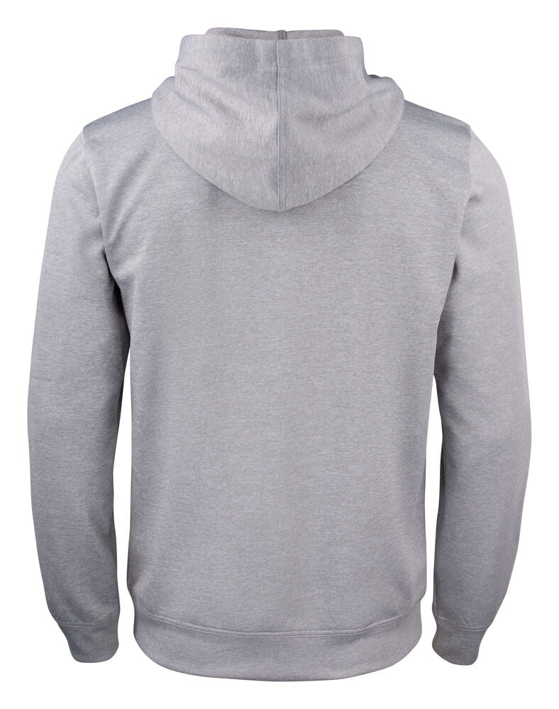 Clique Basic Active Hoody grijsmelange achterkant
