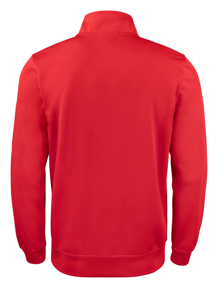 Clique Basic Active Half Zip rood achterkant