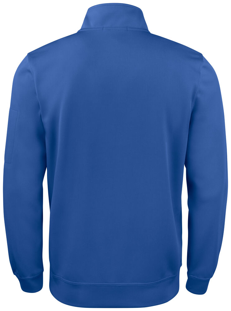 Clique Basic Active Half Zip kobalt achterkant