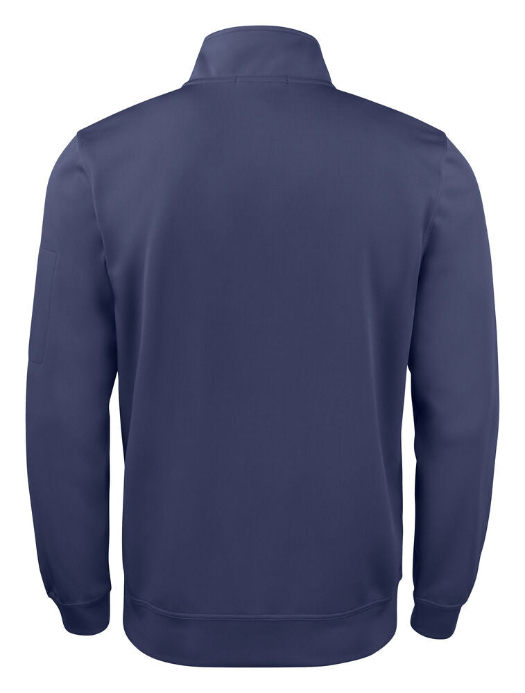 Clique Basic Active Half Zip dark navy achterkant