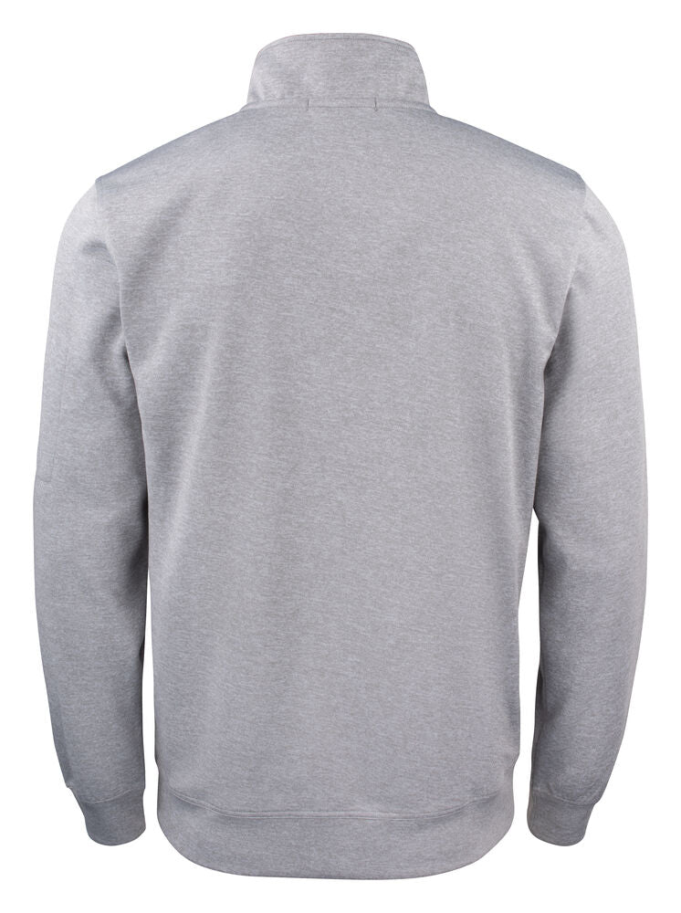 Clique Basic Active Half Zip grijsmelange achterkant