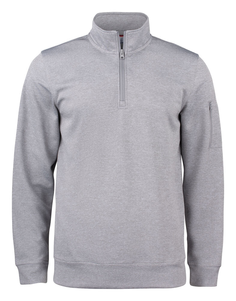 Clique Basic Active Half Zip grijsmelange