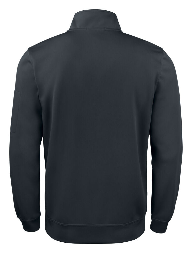 Clique Basic Active Half Zip zwart achterkant