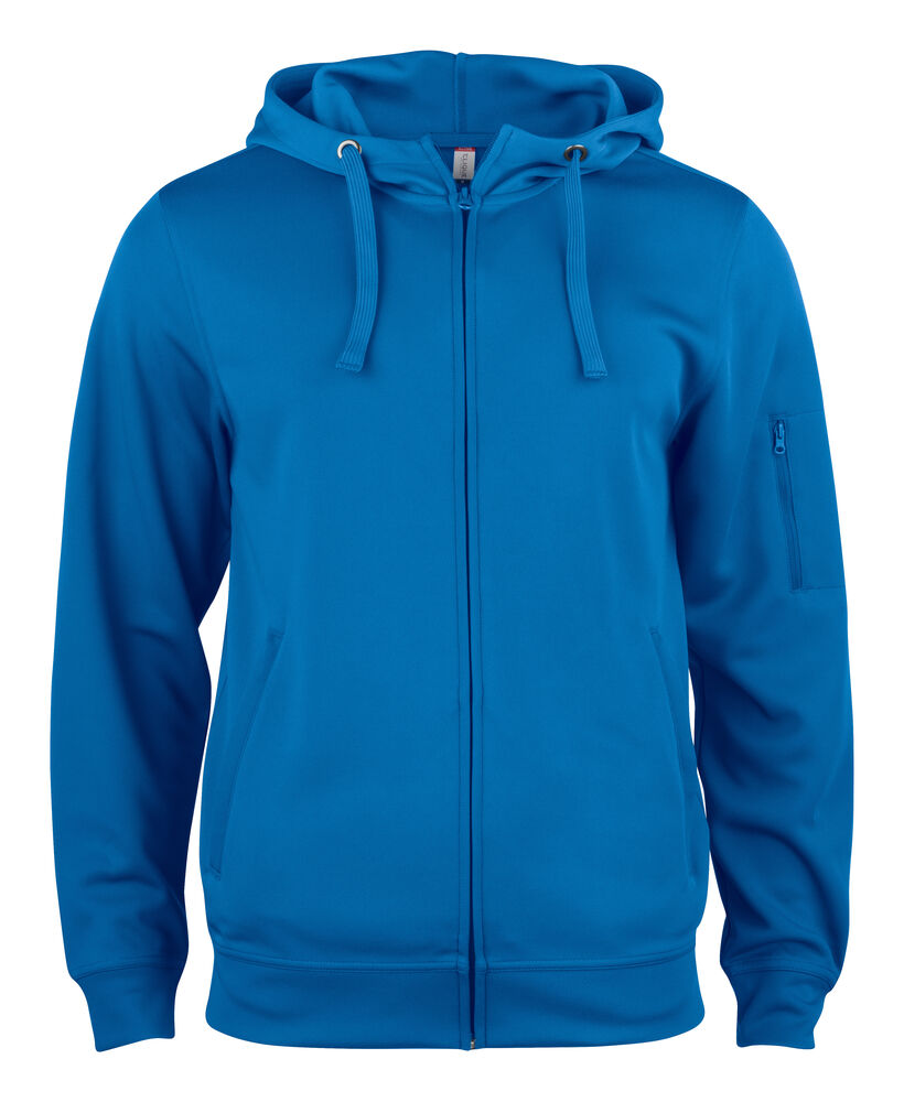 Clique Basic Active Hoody FZ Heren kobalt