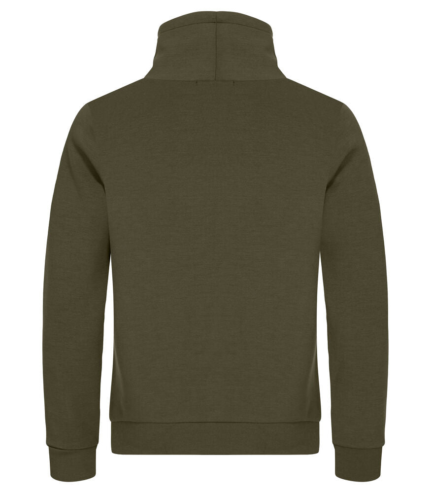 Clique Hobart Sweatshirt Heren mistgroen achterkant
