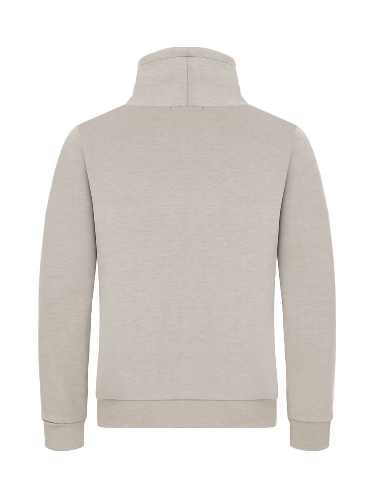 Clique Hobart Sweatshirt Heren steengrijs achterkant
