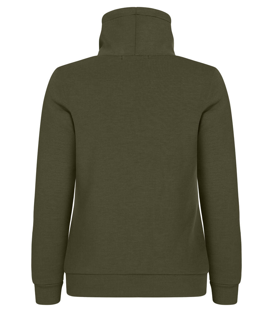 Clique Hobart sweatshirt Dames mistgroen achterkant