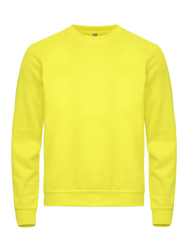 Clique Basic Roundneck signaalgeel