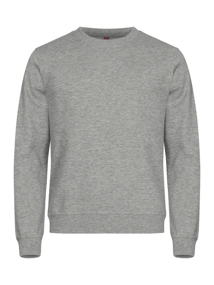 Clique Basic Roundneck grijsmelange