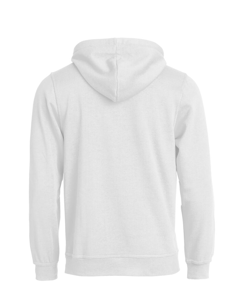 Clique Basic Hoody wit achterkant