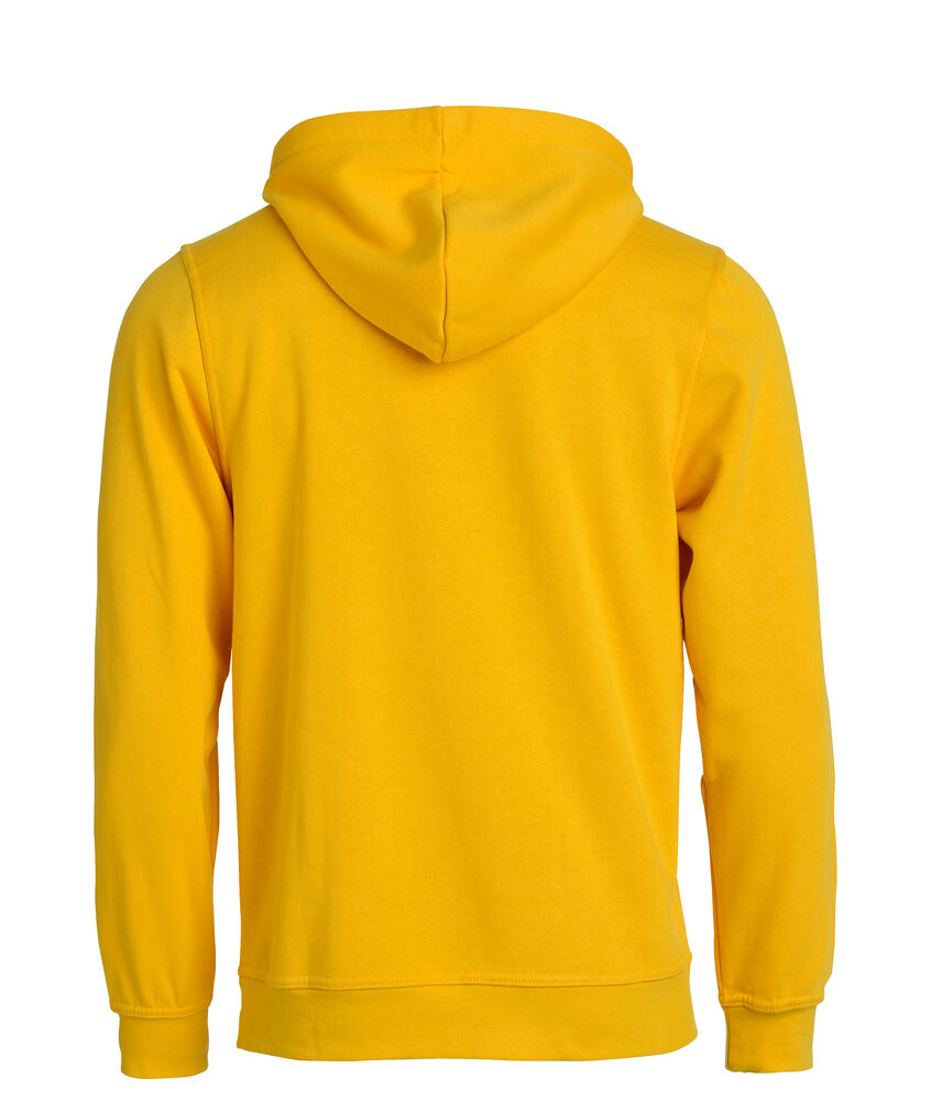 Clique Basic Hoody lemon achterkant