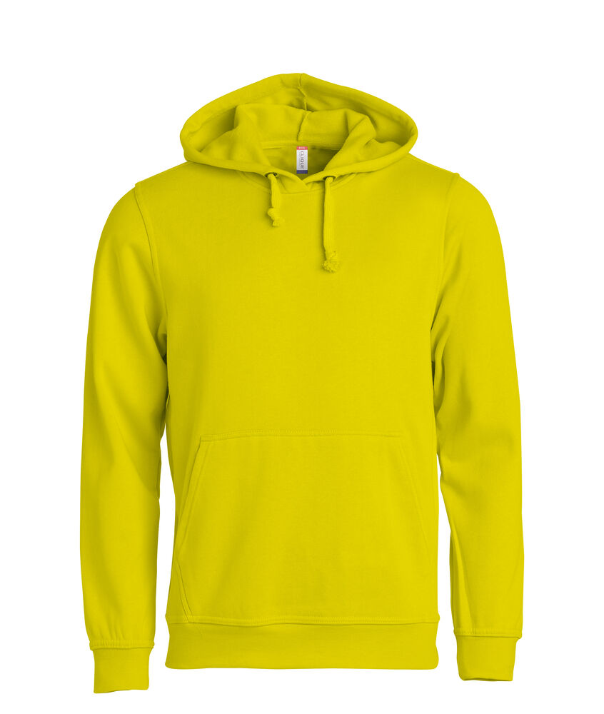 Clique Basic Hoody signaalgeel