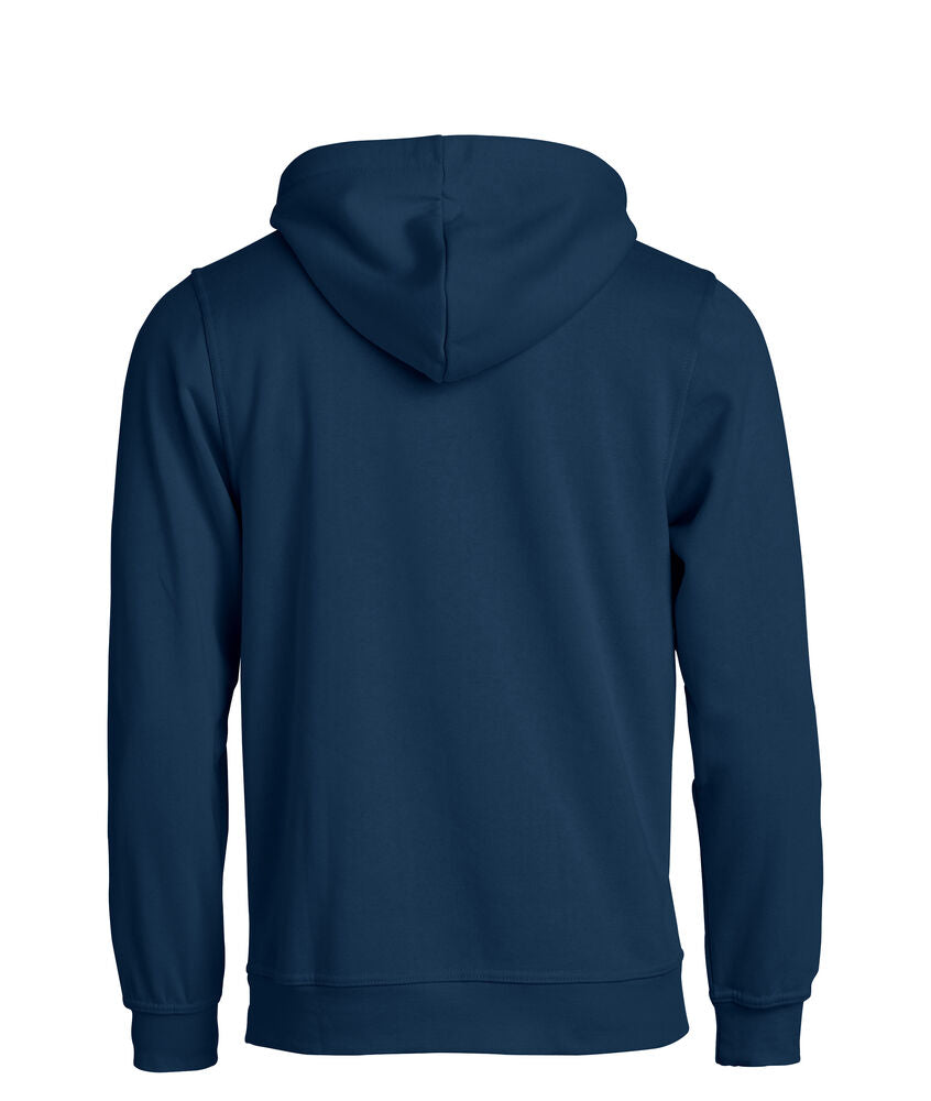 Clique Basic Hoody dark navy achterkant